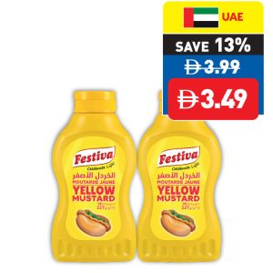Festiva Yellow Mustard 227g Festiva Yellow Mustard 227g