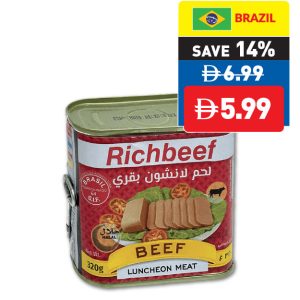 Richbeef Beef Luncheon Meat 320g Richbeef Beef Luncheon Meat 320g