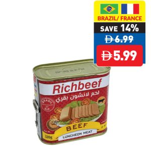 Richbeef Beef Luncheon Meat 320g Richbeef Beef Luncheon Meat 320g