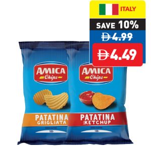 Amica Chips Grigliata/ Paprika/ Ketchup 100g Amica Chips Grigliata/ Paprika/ Ketchup 100g