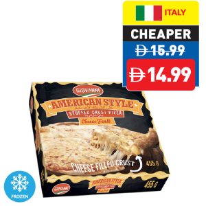 Giovanni Pizza Cheese Feast with Cheese Stufed Crust 455g