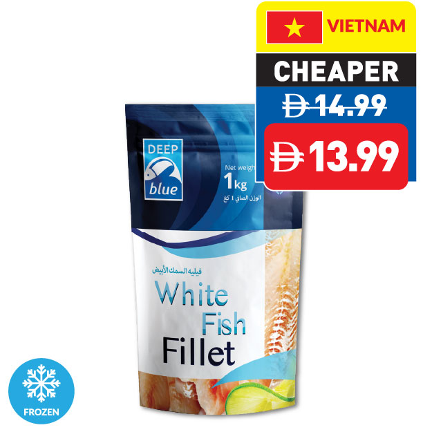 Deep Blue White Fish Filet 1kg Deep Blue White Fish Filet 1kg