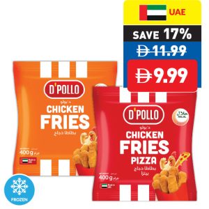 D’Polo Chicken Fries/ Pizza 400g D’Polo Chicken Fries/ Pizza 400g