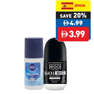 Ego Assorted Anti-Perspirant Roll On 50ml
