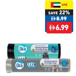 Ora Biodegradable Garbage Bags 55/ 67 Gal