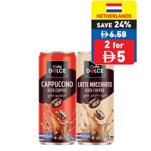 Café Dolce Assorted Iced Coffee/ Chocolate Milk Drink 250ml