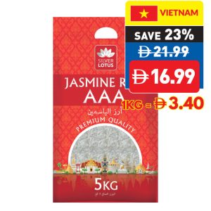Silver Lotus Jasmine Rice AAA 5Kg Silver Lotus Jasmine Rice AAA 5Kg