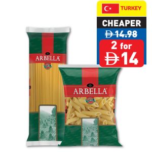 Arbella Spaghetti/ Penne Rigate 1kg