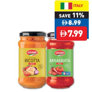 Giovanni Arrabiata/ Ricotta/ Basil Sauce 400g