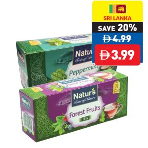 Natur’s Peppermint Tea/ Forest Fruits Tea 20s Natur’s Peppermint Tea/ Forest Fruits Tea 20s