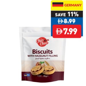 Chicn Choc Biscuits with Hazelnut Filing 175g