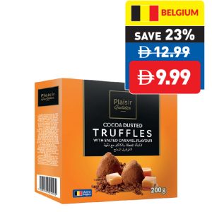 Plaisir Quotidien Cocoa Dusted Truffles with Salted Caramel Flavour 200g Plaisir Quotidien Cocoa Dusted Truffles with Salted Caramel Flavour 200g