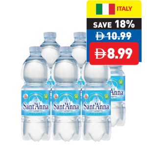 Sant’Anna Natural Mineral Water 6 x 500ml