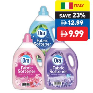 Ora Assorted Fabric Softeners 4 L Ora Assorted Fabric Softeners 4 L