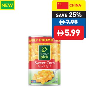 Freshly Pick Sweet Corn XXL 800g Freshly Pick Sweet Corn XXL 800g