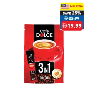 Café Dolce 3 in 1 Coffee Mix 30’s x 20g Café Dolce 3 in 1 Coffee Mix 30’s x 20g