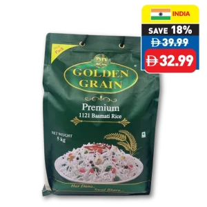Golden Grain 1121 Premium Basmati Rice 5kg Golden Grain 1121 Premium Basmati Rice 5kg