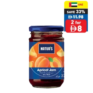 Natur’s Jam Apricot/ Strawberry/ Mixed Fruit 370g