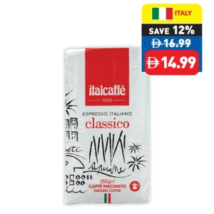 Italcaﬀe Classic Ground Coﬀee 250g