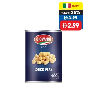 Giovanni Chick Peas/ Red Kidney Beans 400g Giovanni Chick Peas/ Red Kidney Beans 400g