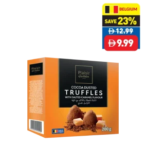 Plaisir Quotidien Cocoa Dusted Truﬄes/ with Salted Caramel Flavour 200g