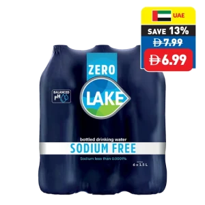 Lake Zero Sodium Water 6 x 1.5L Lake Zero Sodium Water 6 x 1.5L