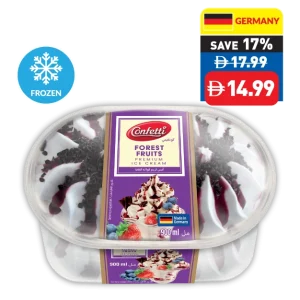 Confetti Ice Cream Forest Fruits/ Cookies & Cream 900ml