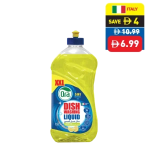 Ora Dishwasher Liquid 5 in 1 Lemon 1.5L