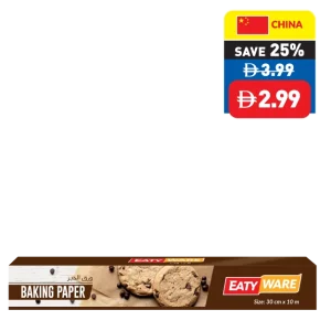 Eaty Ware Baking Paper 30cm x 10m Eaty Ware Baking Paper 30cm x 10m