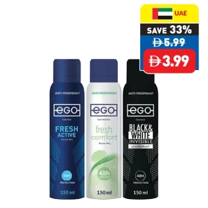 Ego Assorted Anti-Perspirant 150ml
