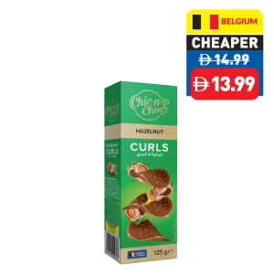 Chic n Choc Assorted Chocolate Curls 125g