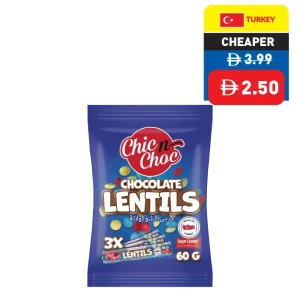 Chic n Choc Chocolate Lentils 3 x 20g