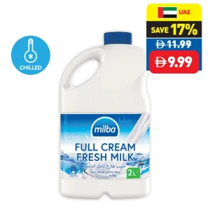 Milba Low Fat/ Full Cream Milk 2L