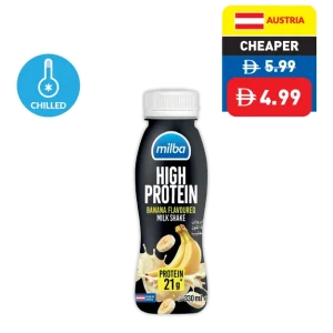 Milba Banana/ Chocolate High Protein Drink 330ml