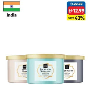 Ora Home Vanilla Bean/ Eucalyptus Spearmint/ Marshmallow Candle 1 Jar Ora Home Vanilla Bean/ Eucalyptus Spearmint/ Marshmallow Candle 1 Jar