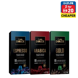 Café Dolce Espresso/ Arabica/ Gold Capsule 52g Café Dolce Espresso/ Arabica/ Gold Capsule 52g