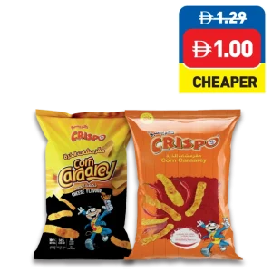 Crispo Corn Caraarey Hot & Spicy/ Cheese 30g Crispo Corn Caraarey Hot & Spicy/ Cheese 30g