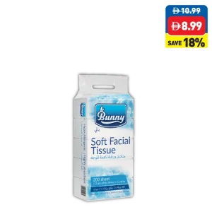 Bunny Facial Tissue 200’s x 2 Ply 5 Pack Bunny Facial Tissue 200’s x 2 Ply 5 Pack