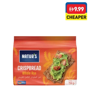 Natur’s Crispbread Whole Rye 250g Natur’s Crispbread Whole Rye 250g