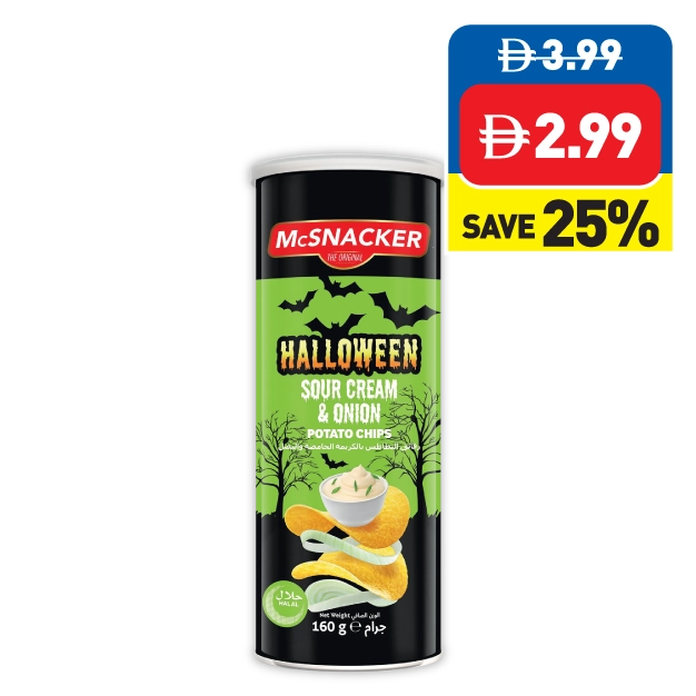 McSnacker Chips Sour Cream & Onion Halloween 160g